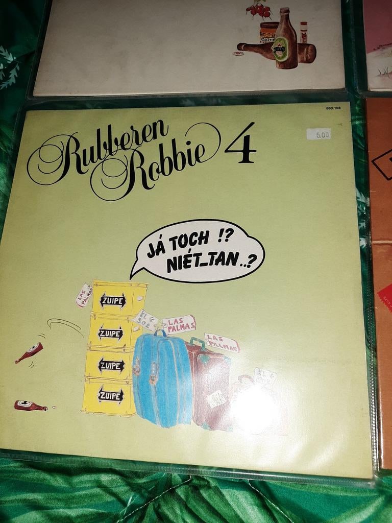 3 LP's van Rubberen Robbie:, Cd's en Dvd's, Vinyl | Nederlandstalig, Ophalen, Gebruikt, 12 inch, Levenslied of Smartlap