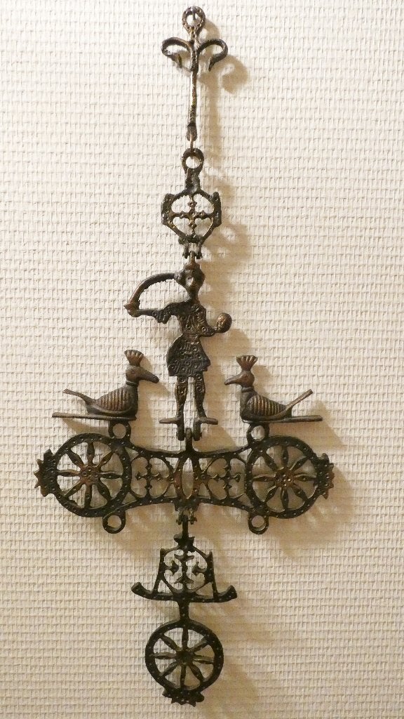 Handgemaakte Grieks kruis wanddecoratie [2117], Ophalen of Verzenden