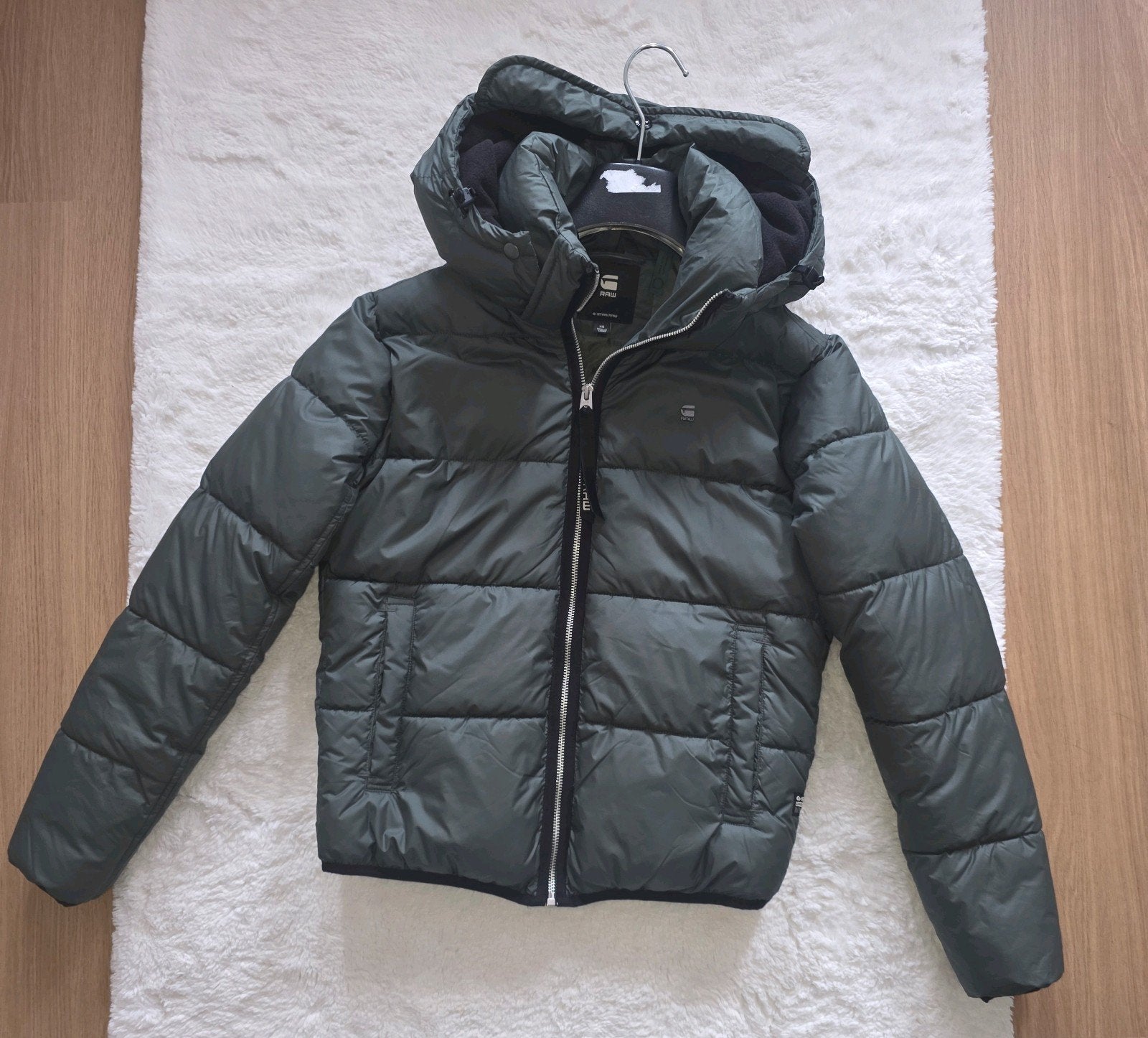G-STAR RAW Dames gewatteerde jas XS, Kleding | Heren, Ophalen, Overige maten, Zo goed als nieuw, Groen