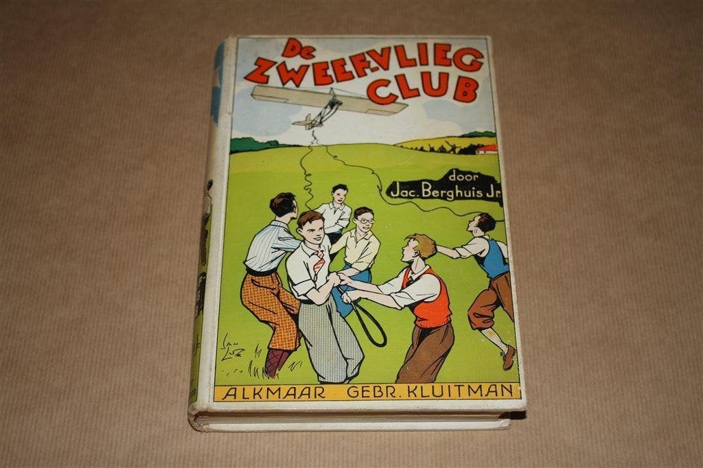 De zweefvliegclub. Jac. Berghuis Jr. Gesigneerd !!, Boeken, Ophalen of Verzenden, Gelezen