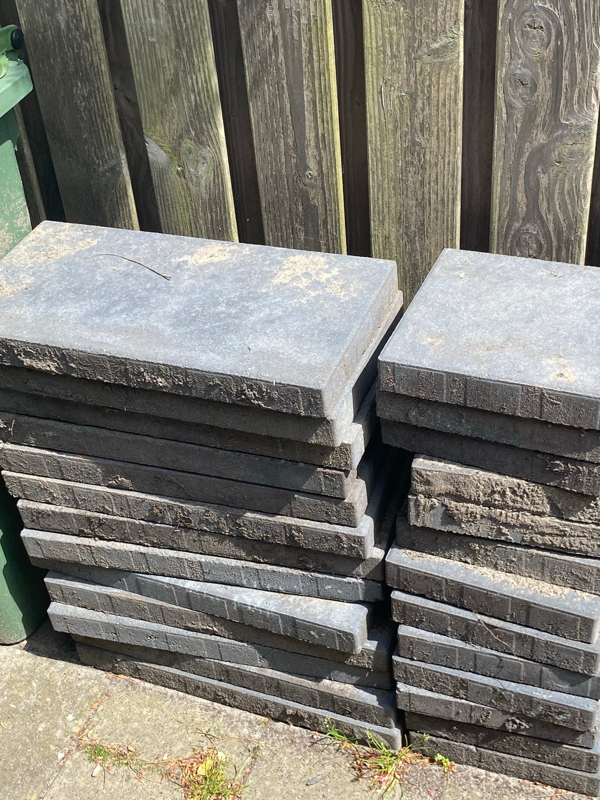 Antraciet tuintegels - diverse maten (4,59 m2), Tuin en Terras, Tegels en Klinkers, Ophalen, Nieuw, Minder dan 5 m², Beton