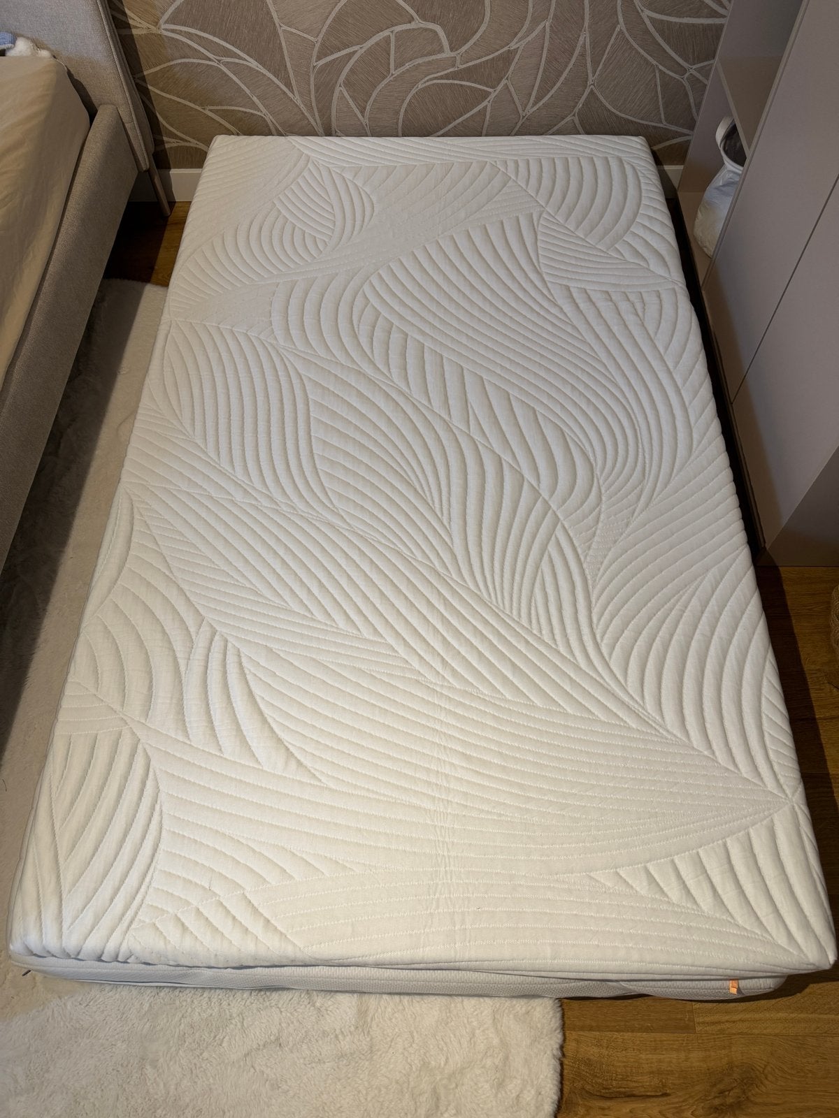Matras + topper 120x200 cm, Ophalen, Zo goed als nieuw, Twijfelaar, 200 cm