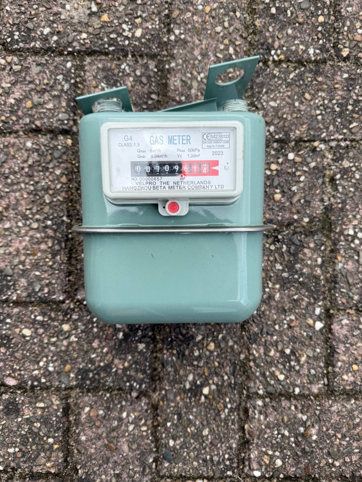 Gasmeter, Ophalen of Verzenden, Zo goed als nieuw