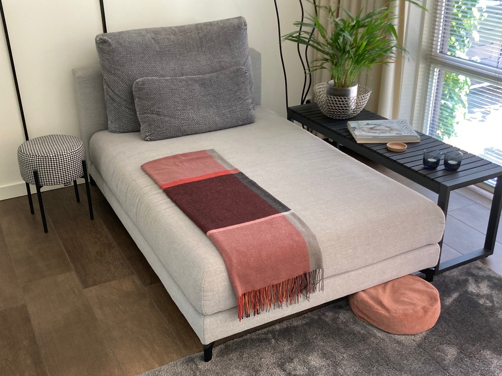 Chaise longe / Loungebank Grijs Rolf Benz Nuvola, Ophalen, Zo goed als nieuw, Tweepersoons