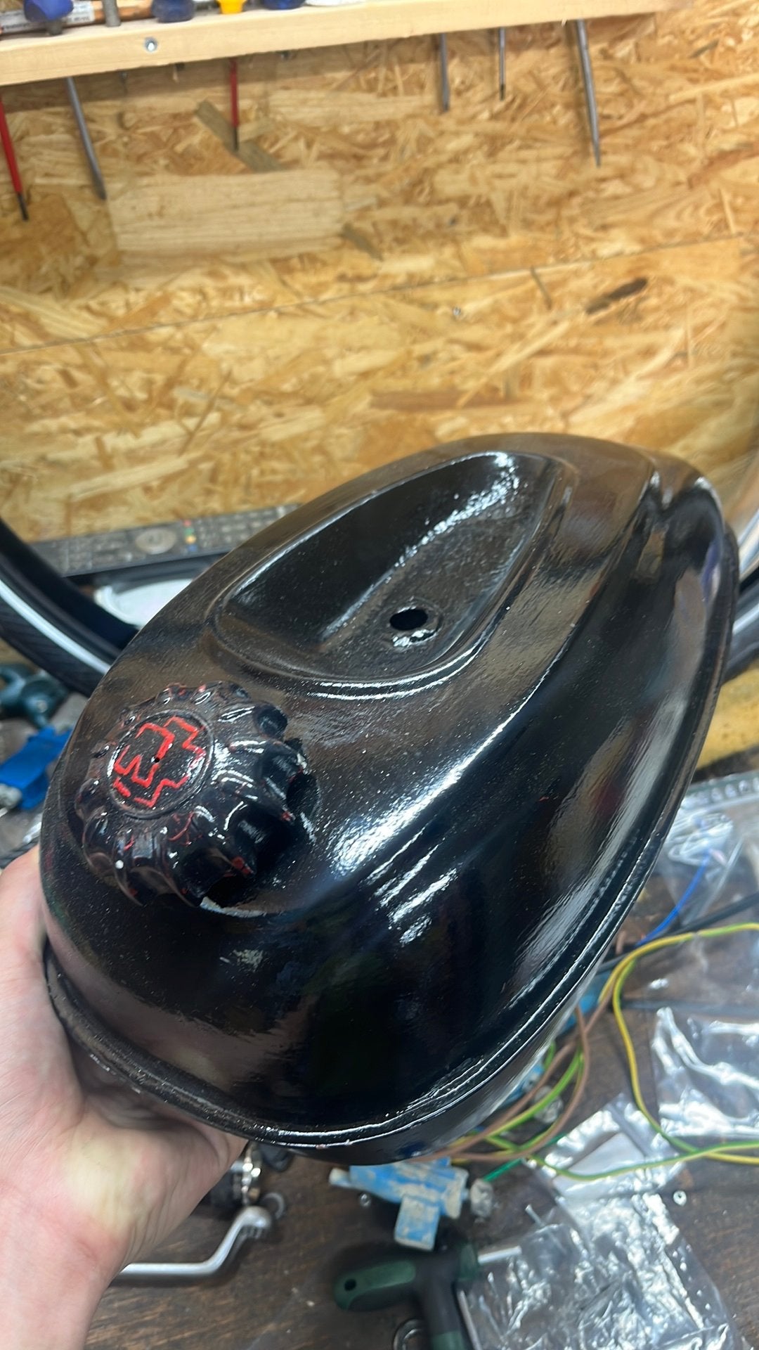 Custom Puch/Tomos tank plus benzinekraantje, Ophalen of Verzenden, Tank, Puch