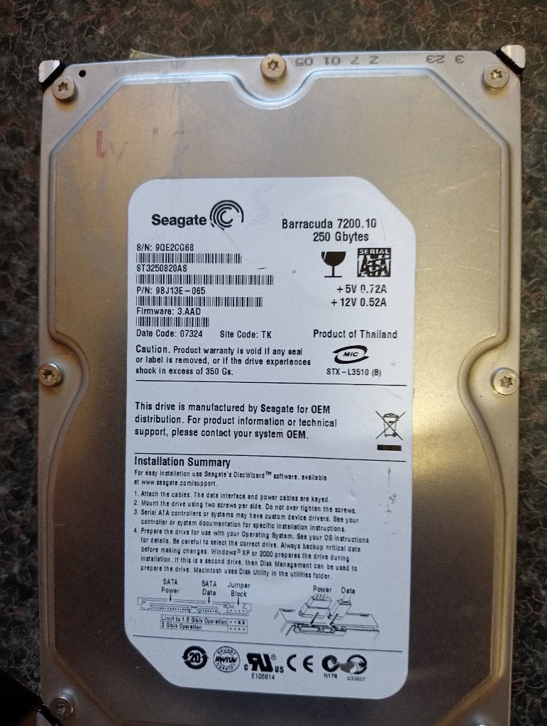 div harde schijven, Computers en Software, Intern, Gebruikt, HDD, Ophalen of Verzenden