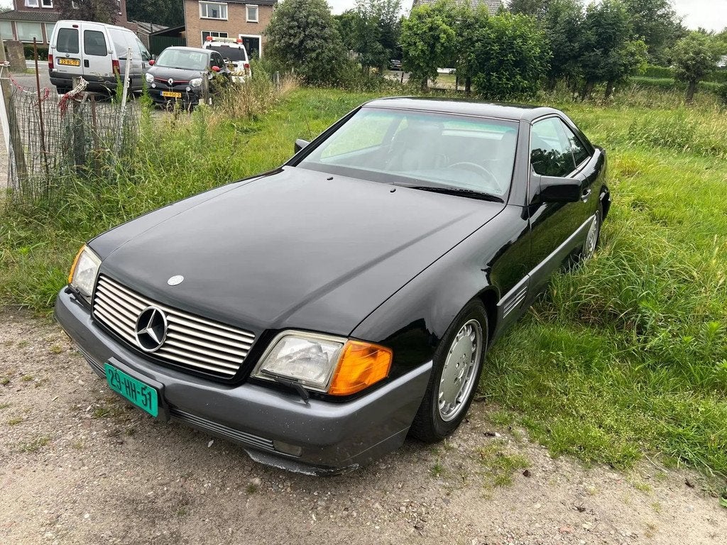 Mercedes-Benz SL-Klasse 500 SL (bj 1991, automaat), Auto's, Automaat, 4973 cc, Zwart, Cabriolet