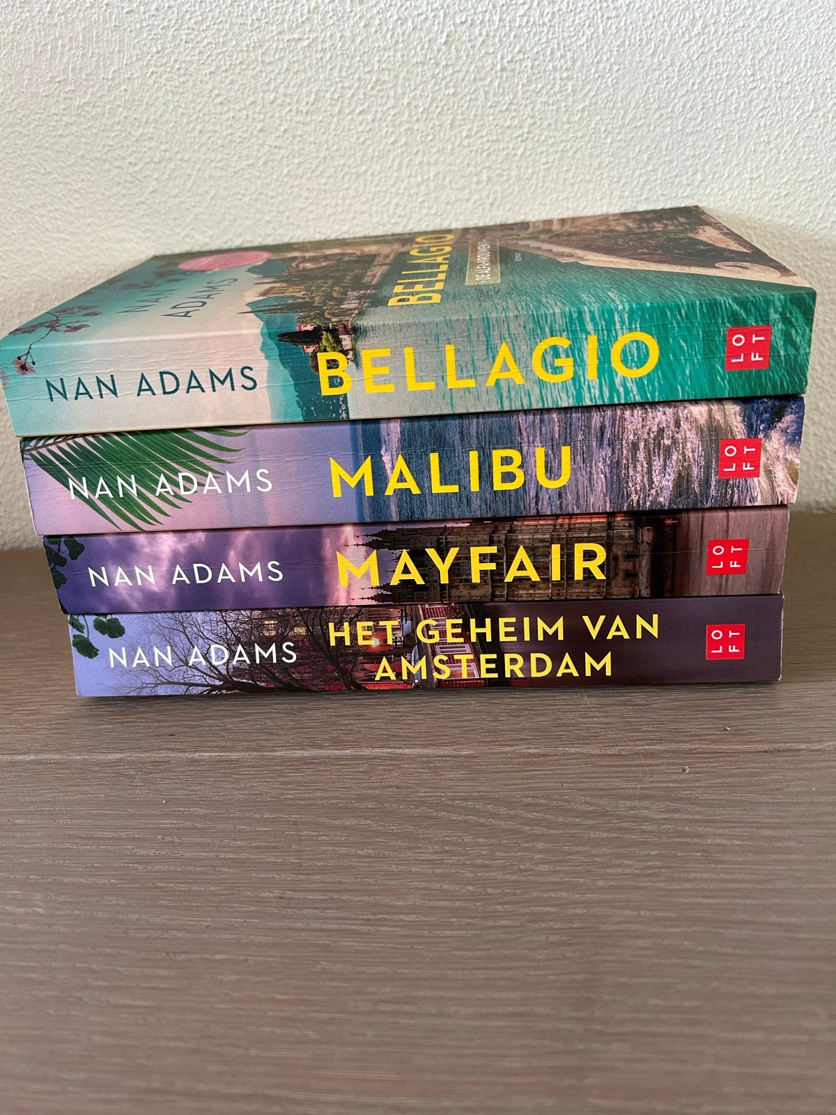 Nan Adams boeken: Bellagio, Malibu, Mayfair, Het Geheim van, Ophalen of Verzenden, Zo goed als nieuw, Nederland