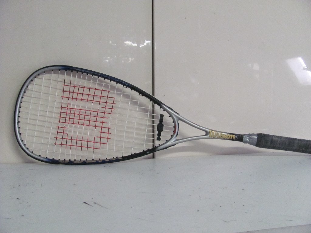 squashracket van Wilson de cobra titanium, Ophalen of Verzenden, Zo goed als nieuw, Racket, Met hoes