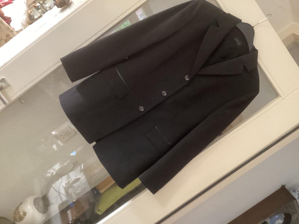 Colbert zwart maat 38 // wol/ polyester, Ophalen of Verzenden, Zo goed als nieuw, Maat 38/40 (M), Zwart