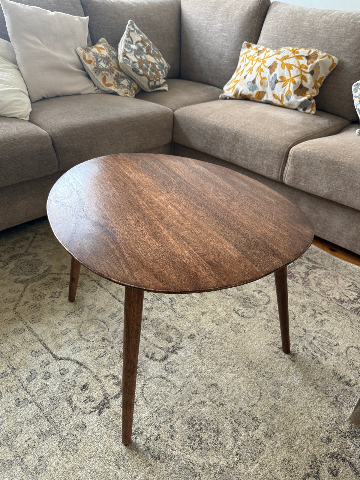 Houten salontafel van Zara Home, Huis en Inrichting, Ophalen, 50 tot 100 cm, Zo goed als nieuw, Overige vormen