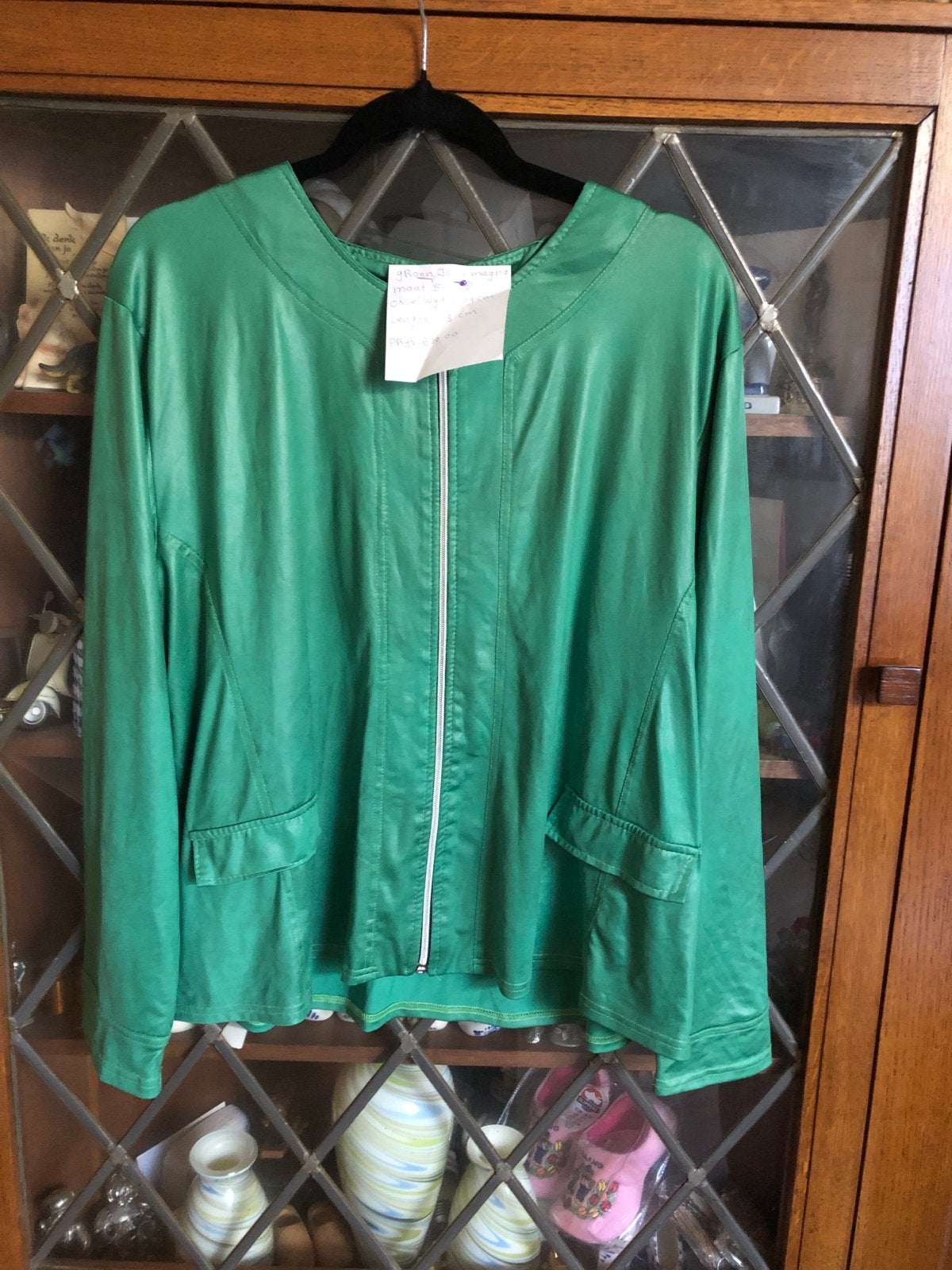 Groen jasje Magna maat 56-58, Kleding | Dames, Ophalen of Verzenden, Gedragen, Maat 46/48 (XL) of groter, Groen