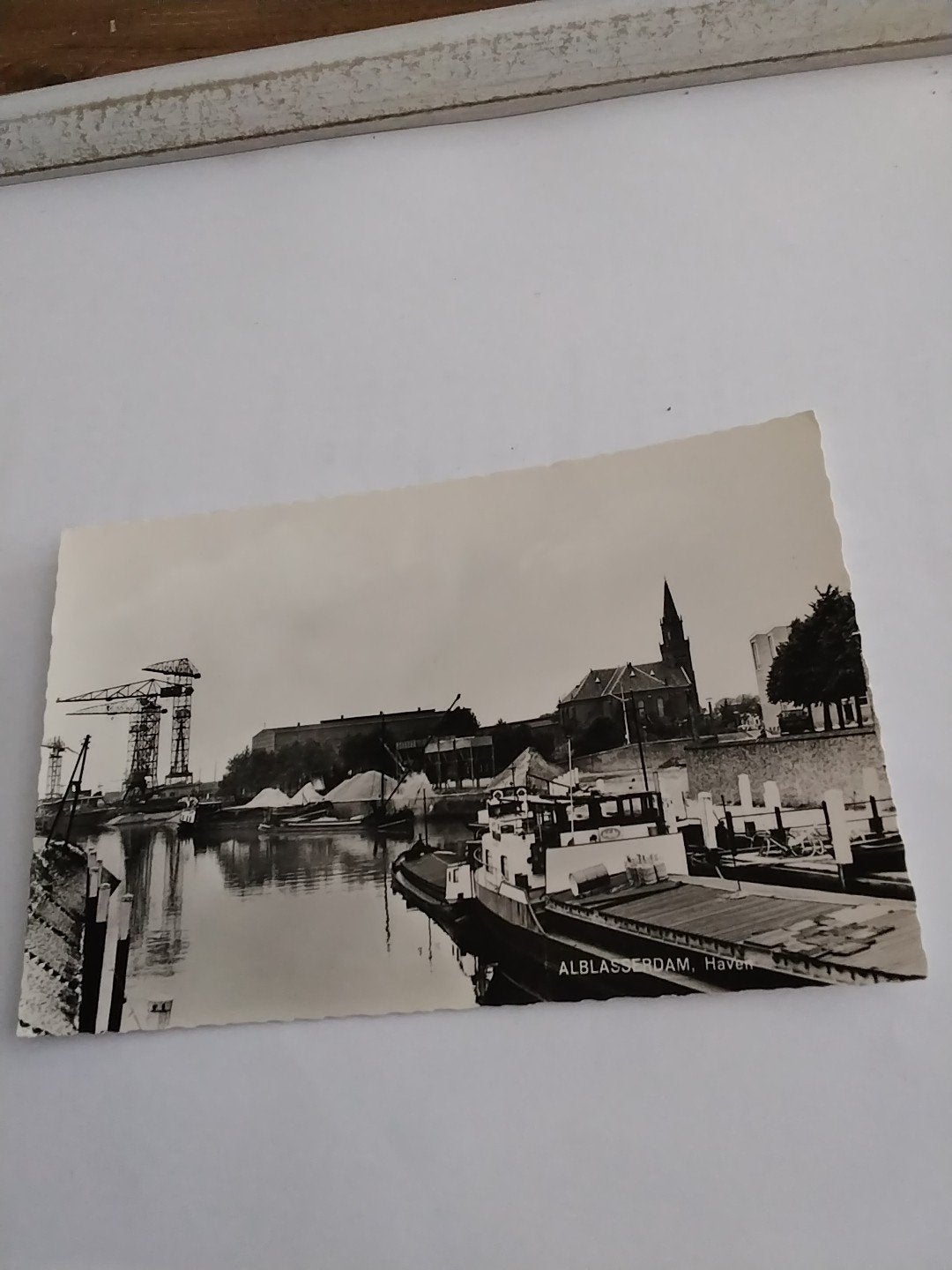 Oude Ansichtkaart Alblasserdam Haven - Zeldzaam, Verzamelen, Ophalen of Verzenden, 1920 tot 1940, Ongelopen, Zuid-Holland