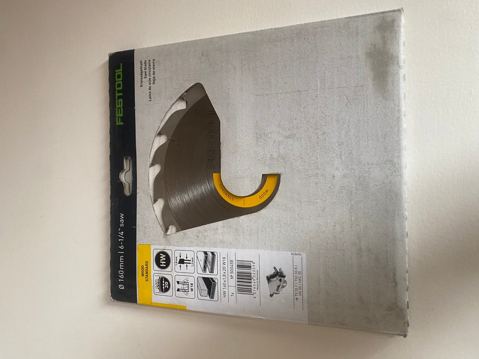Zaagblad Festool voor nieuw type TS 55, Ophalen of Verzenden, Zo goed als nieuw