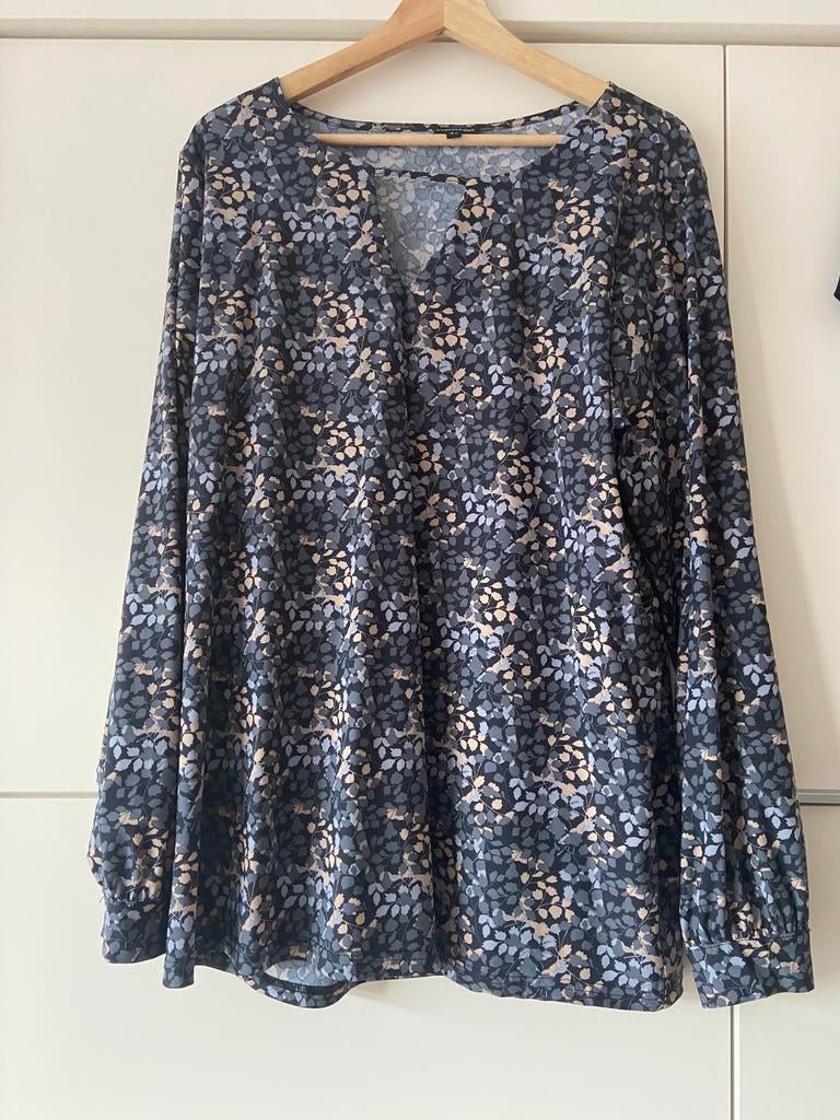Blouse tuniek top travelstof Exxcellent 46 nieuw, Ophalen of Verzenden, Nieuw, Maat 46/48 (XL) of groter, Blauw