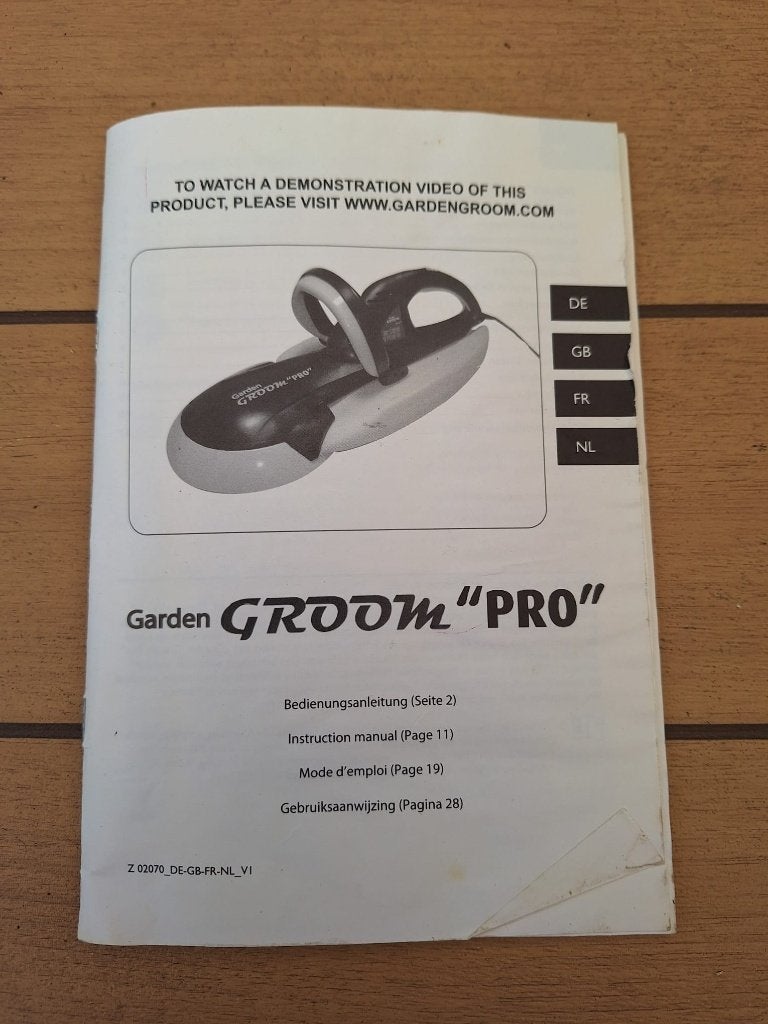 Garden Groome Pro, Ophalen, Zo goed als nieuw, Elektrisch, Overige merken