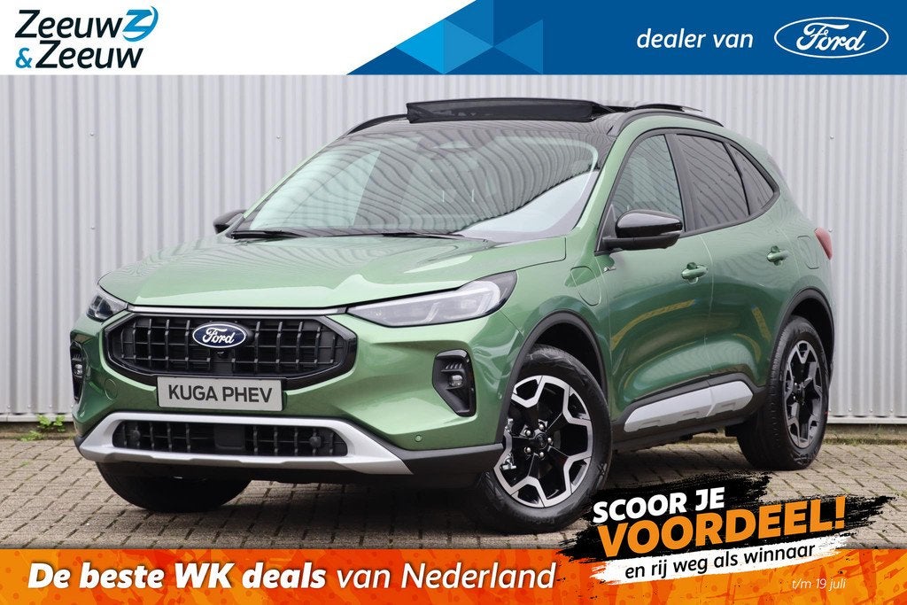 Ford Kuga 2.5 PHEV Active X | Nieuw te bestellen | €5.000,, Auto's, Ford, 12 maanden, 14 kWh, 4 cilinders, Leder en Stof