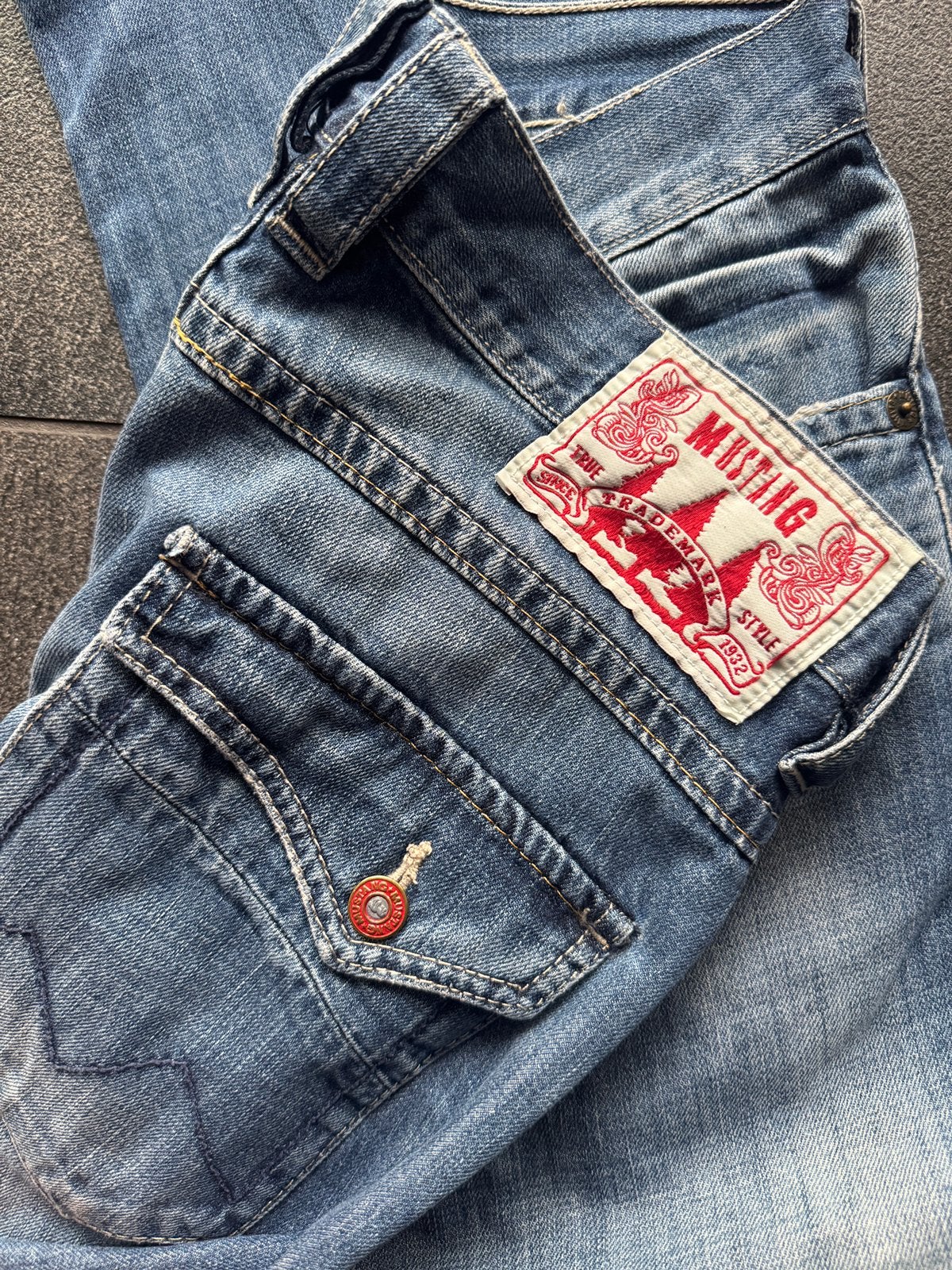 Foto 2 van Vintage Mustang skater baggy denim jeans