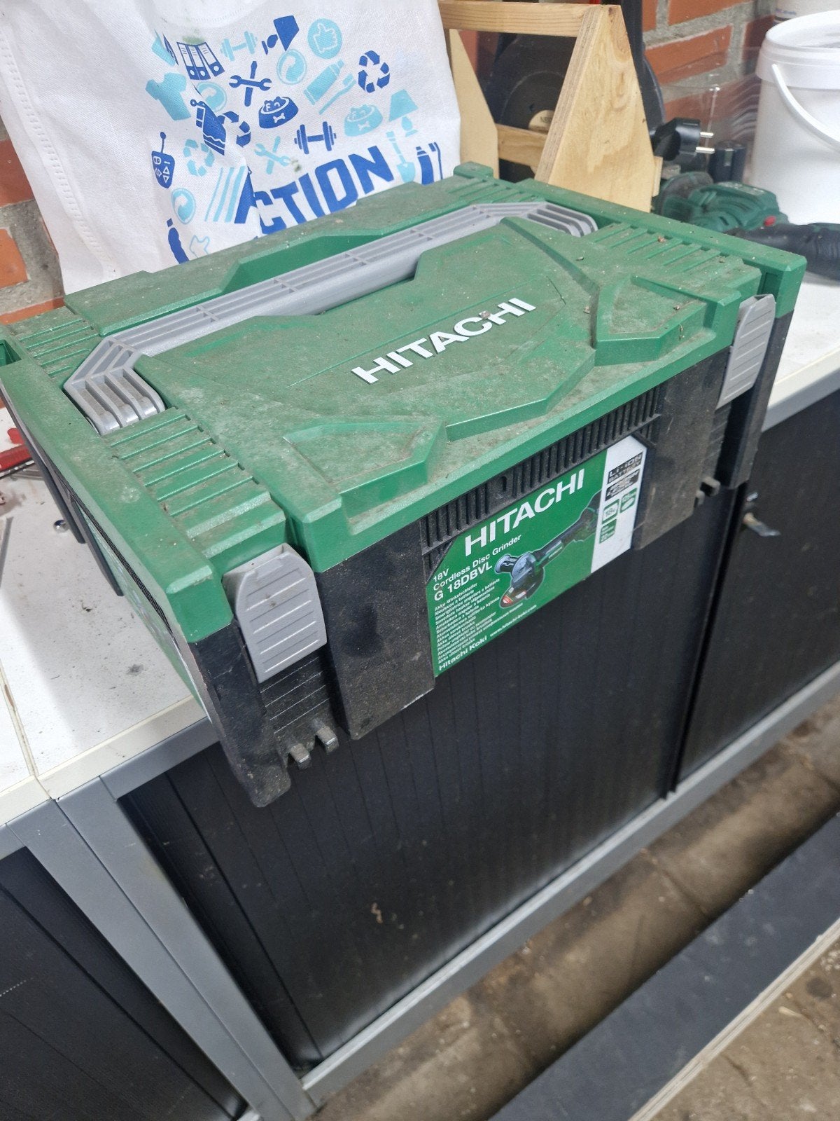 Hitachi gereedschapskoffer (leeg), Ophalen of Verzenden, Gebruikt