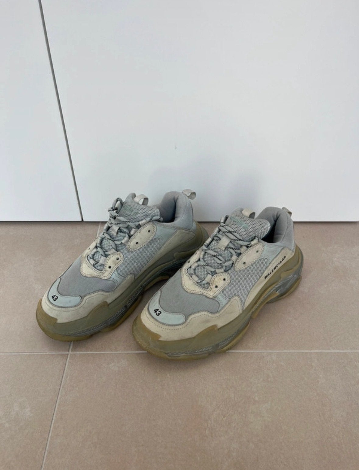 Balenciaga Triple S Sneakers Maat 43, Ophalen of Verzenden, Gedragen, Overige kleuren, Sneakers of Gympen
