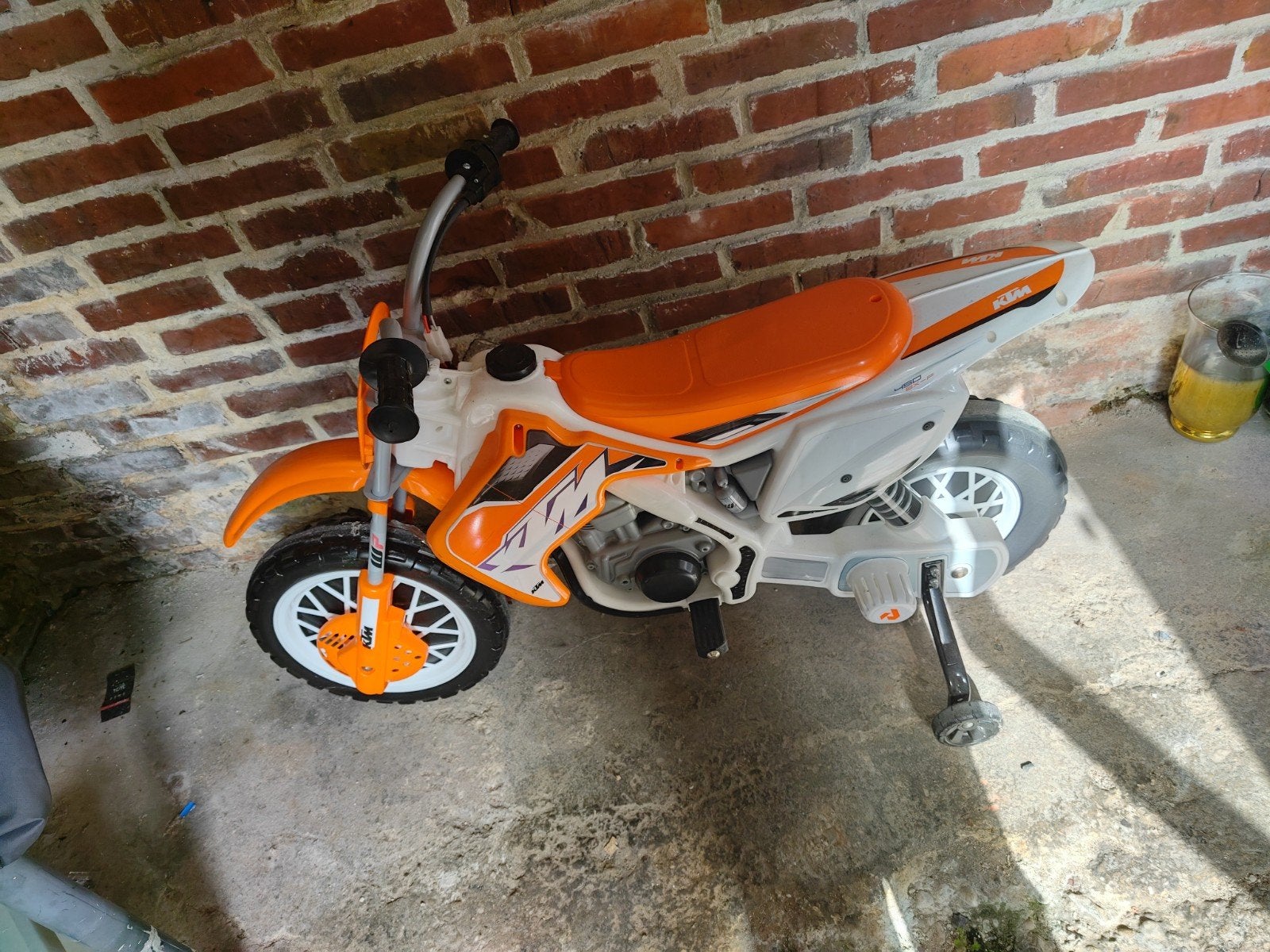 KTM electrische moter voor kinderen - Oranje/Wit, Kinderen en Baby's, Ophalen, Zo goed als nieuw, Loopfiets