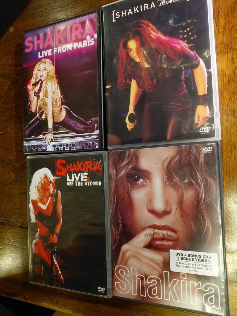 Shakira DVD set - Live Concerten Collectie, Gebruikt, Alle leeftijden, Boxset, Muziek en Concerten