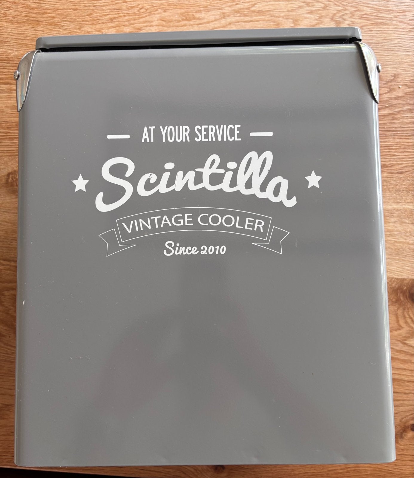 Nieuwe retro vintage koelbox met opener Scintilla, Ophalen of Verzenden, Nieuw, Koelbox