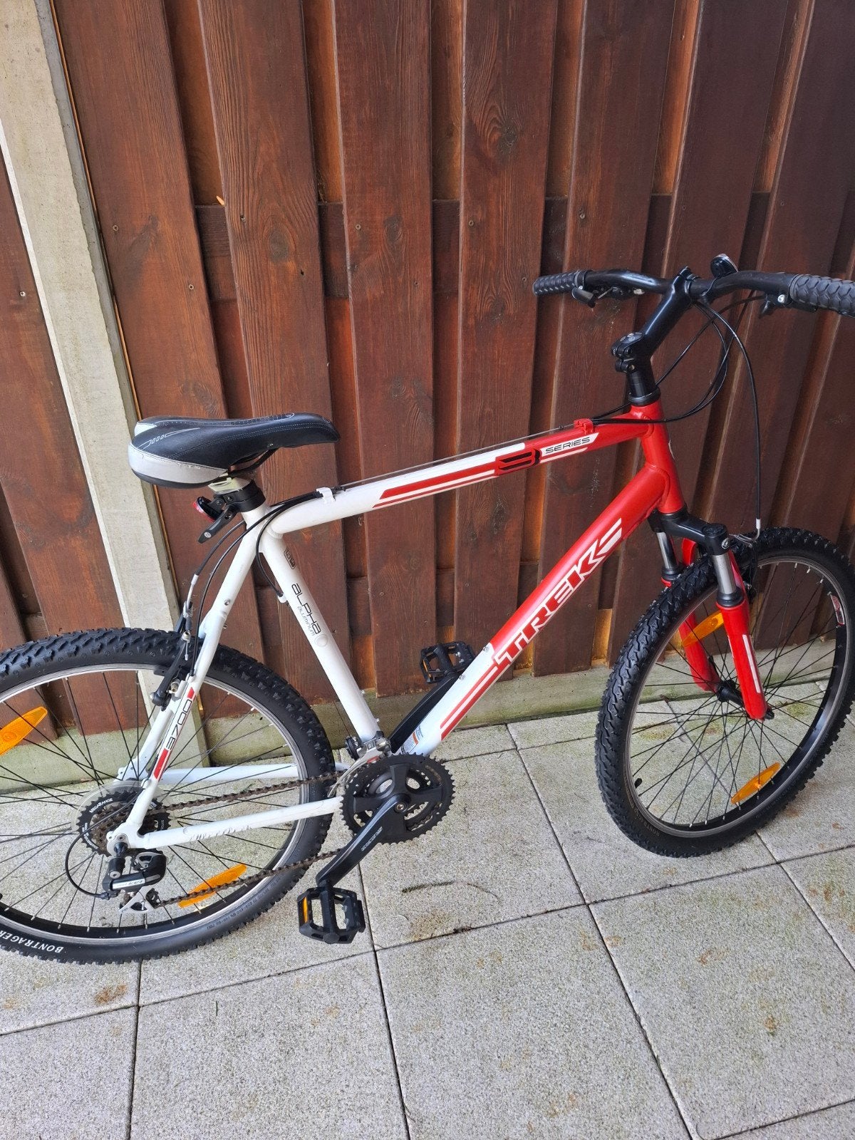 Trek 8700 Mountainbike - Alpha Aluminum - Rood/Wit, Gebruikt, Hardtail, Ophalen of Verzenden, Trek