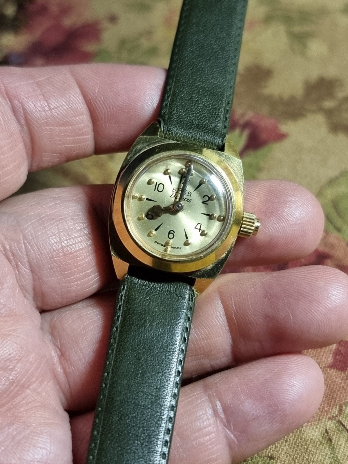 vintage braille horloge mechanisch Arsa, Ophalen of Verzenden, Staal, Overige merken, 1960 of later