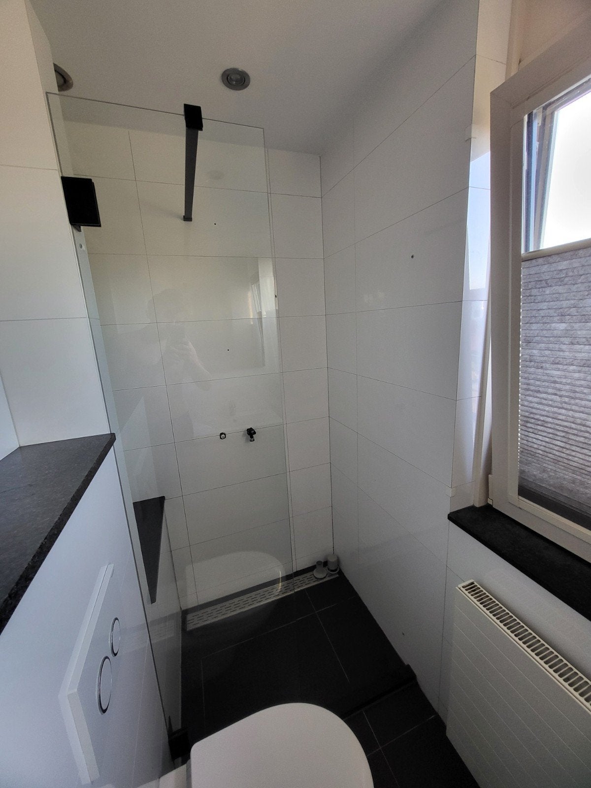Grohe doucheset met thermostaatkraan en douchewand, Ophalen, Gebruikt, Rvs, Douche
