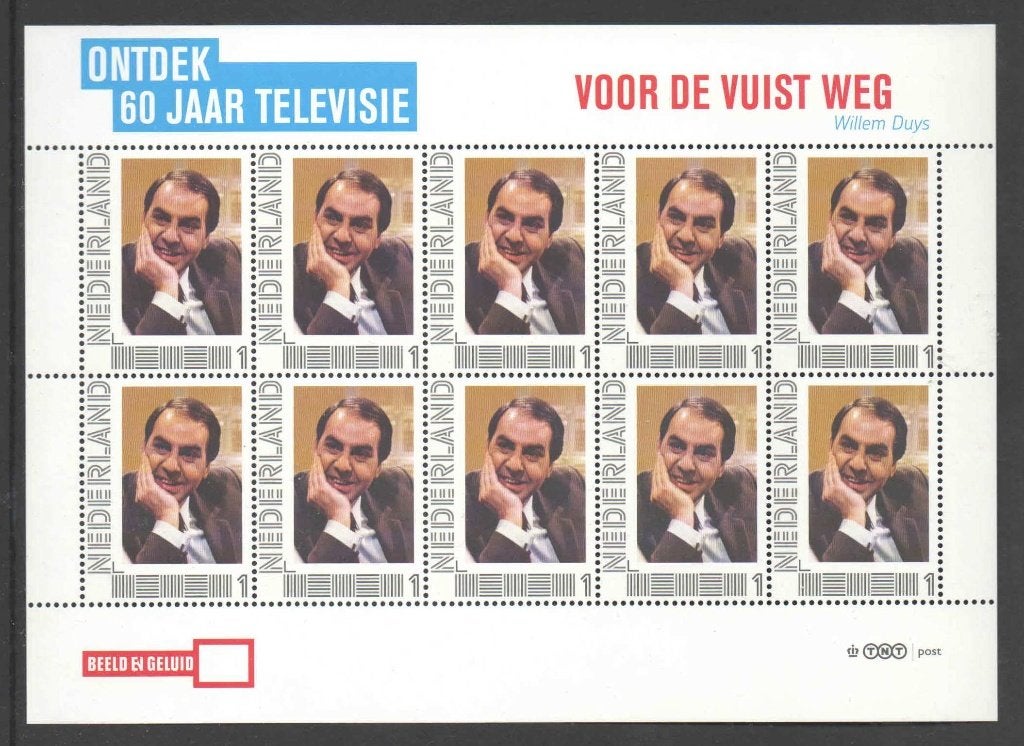 Postzegels Ontdek 60 jaar Televisie: Voor de vuist weg, Postzegels en Munten, Postzegels | Nederland, Ophalen of Verzenden, Na 1940