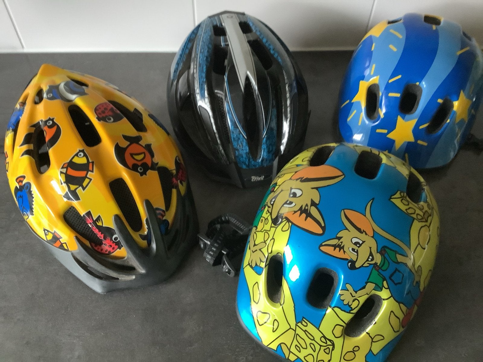 Fietshelmen voor kinderen - diverse maten en designs, Fietsen en Brommers, Ophalen, Gebruikt, Overige maten, Jongen of Meisje