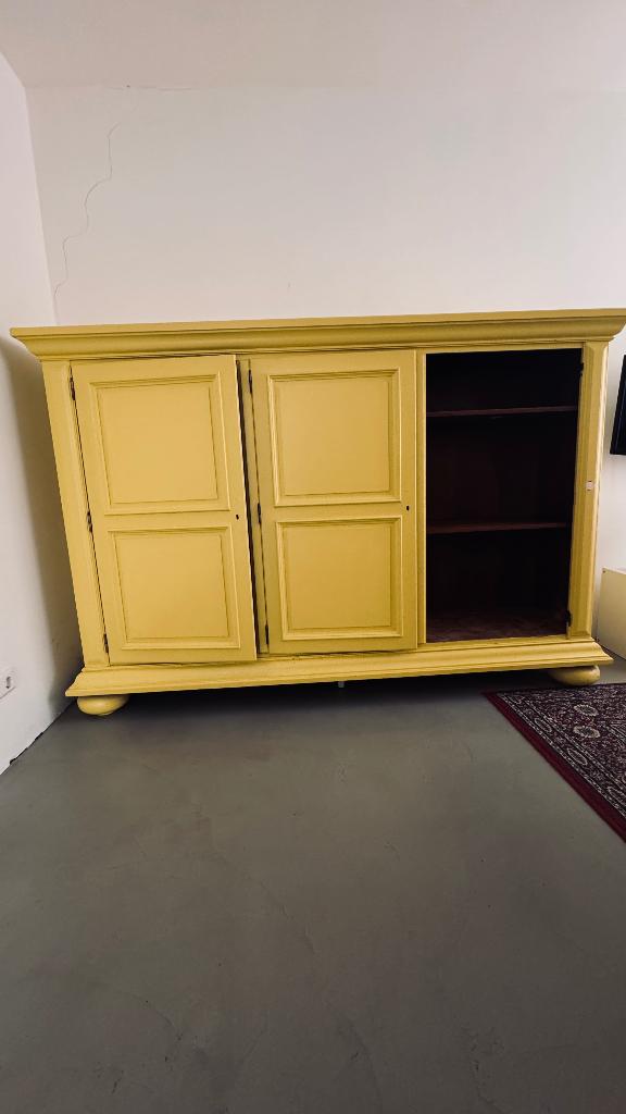Mooi grote vintage houten kast – Ruim, stevig en stijlvol!, Antiek en Kunst, Antiek | Meubels | Kasten, Ophalen of Verzenden