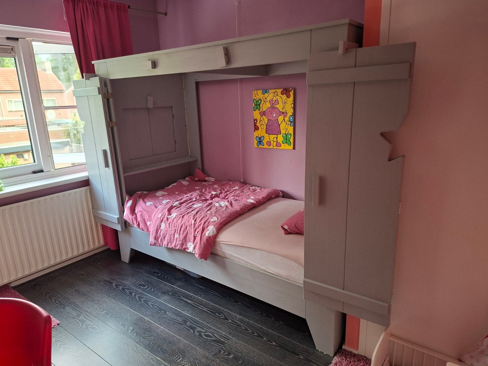 Bedstee van Stoer, Huis en Inrichting, Slaapkamer | Bedden, Ophalen, Eenpersoons, Hout, 90 cm