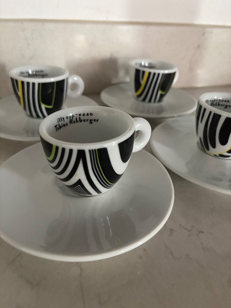 illy Art Collection espresso kopjes Tobias Rehberger, Huis en Inrichting, Keuken | Servies, Ophalen of Verzenden, Zo goed als nieuw