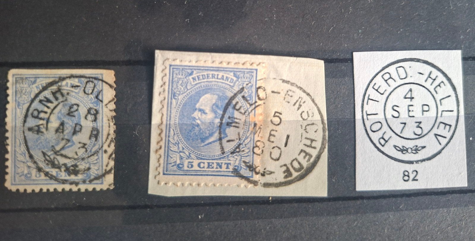 Nederland 1872 emissie 5 cent met zeldzame takje stempel, Postzegels en Munten, Postzegels | Nederland, Ophalen of Verzenden