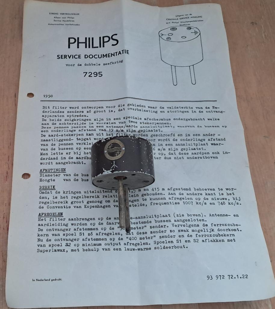 Radio Antenne Toonzeef Philips, Ophalen of Verzenden