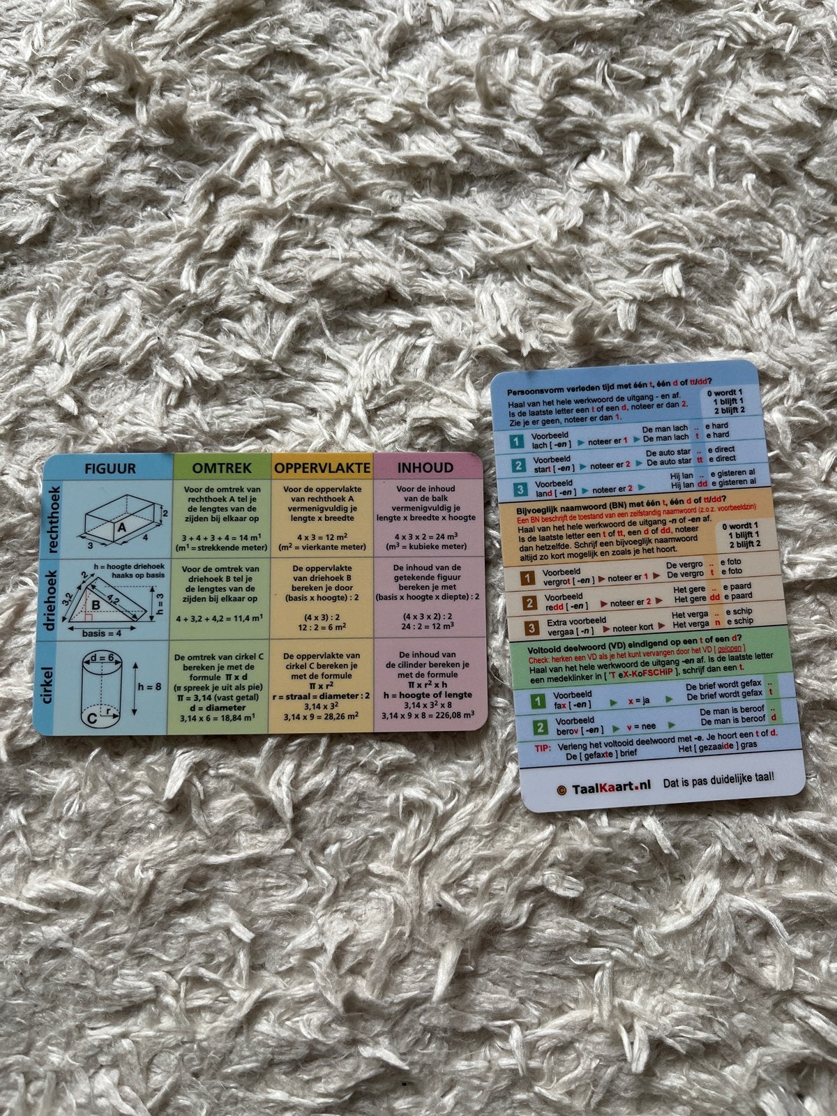 Wiskunde en Taalkaarten - Formules en Grammatica, Ophalen of Verzenden, Beta, Nieuw, Overige niveaus