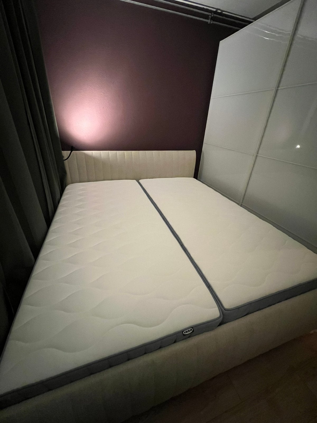 2x VAGSTRANDA matras 90x200cm, Ophalen, 90 cm, Eenpersoons, Zo goed als nieuw