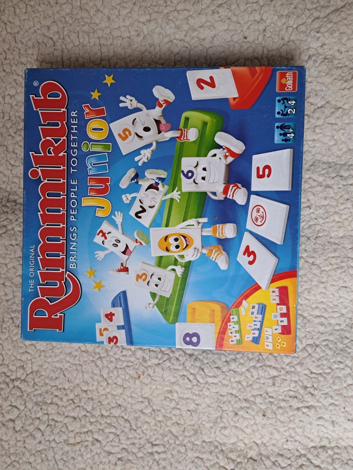 Rummikub Junior - Het originele cijferspel voor kinderen, Drie of vier spelers, Ophalen of Verzenden, Gebruikt, Goliath