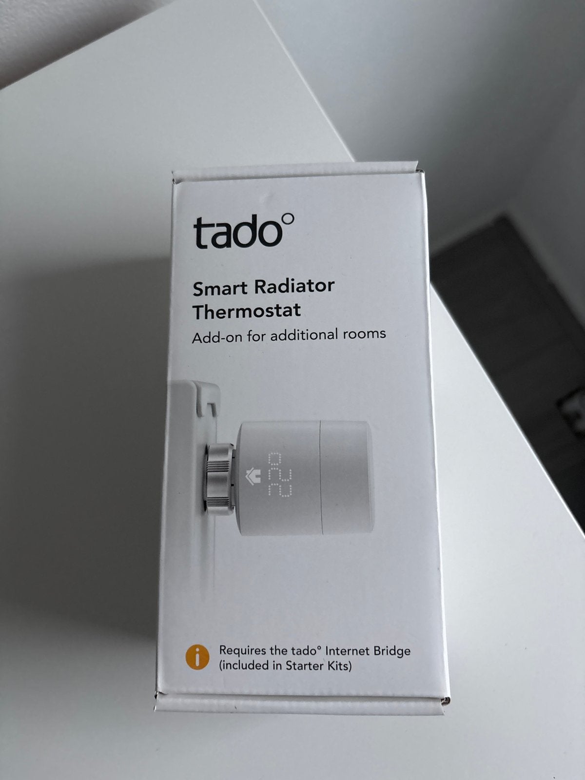 Tado Slimme Radiatorknop - Extra Kamer, Doe-het-zelf en Verbouw, Thermostaten, Ophalen of Verzenden, Slimme thermostaat, Gebruikt