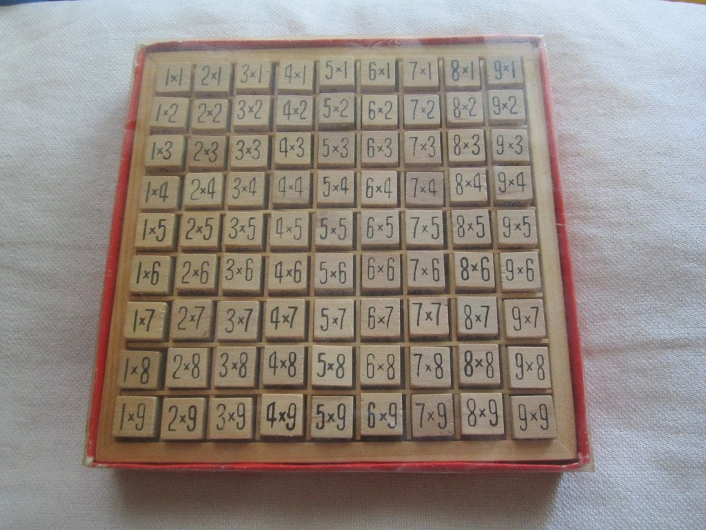 8.  Tafeltjes oefenen, oud, Verzamelen, Overige Verzamelen, Ophalen, Gebruikt