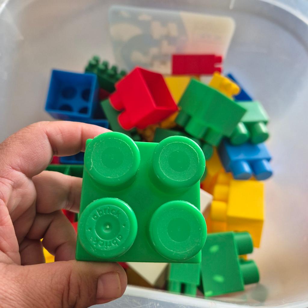 Grote set Abrick bouwblokken met grondplaat, Kinderen en Baby's, Speelgoed | Bouwstenen, Ophalen of Verzenden, Gebruikt, Abrick