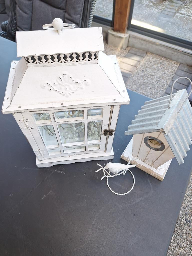 Decoratieve vogelkooi en vogelhuisje, Ophalen of Verzenden