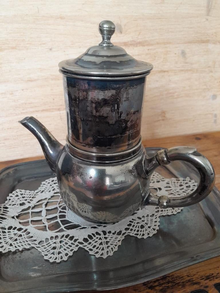 Art Deco koffiepot / Orfèvrerie Wiskeman Bruxelles, Antiek en Kunst, Antiek | Keukenbenodigdheden, Ophalen of Verzenden
