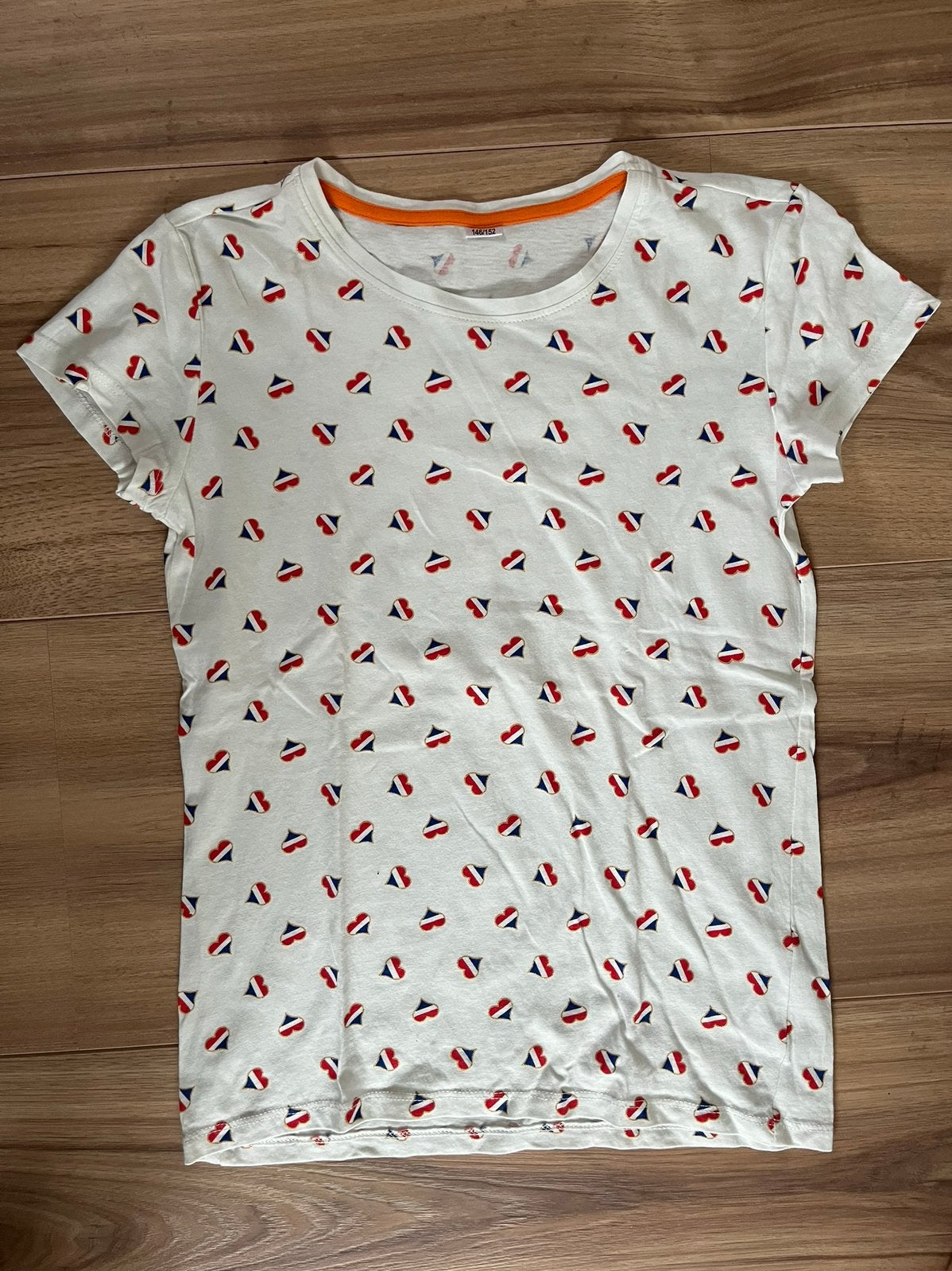 Shirt koningsdag maat 146/152, Kinderen en Baby's, Ophalen of Verzenden, Zo goed als nieuw, Meisje, Shirt of Longsleeve