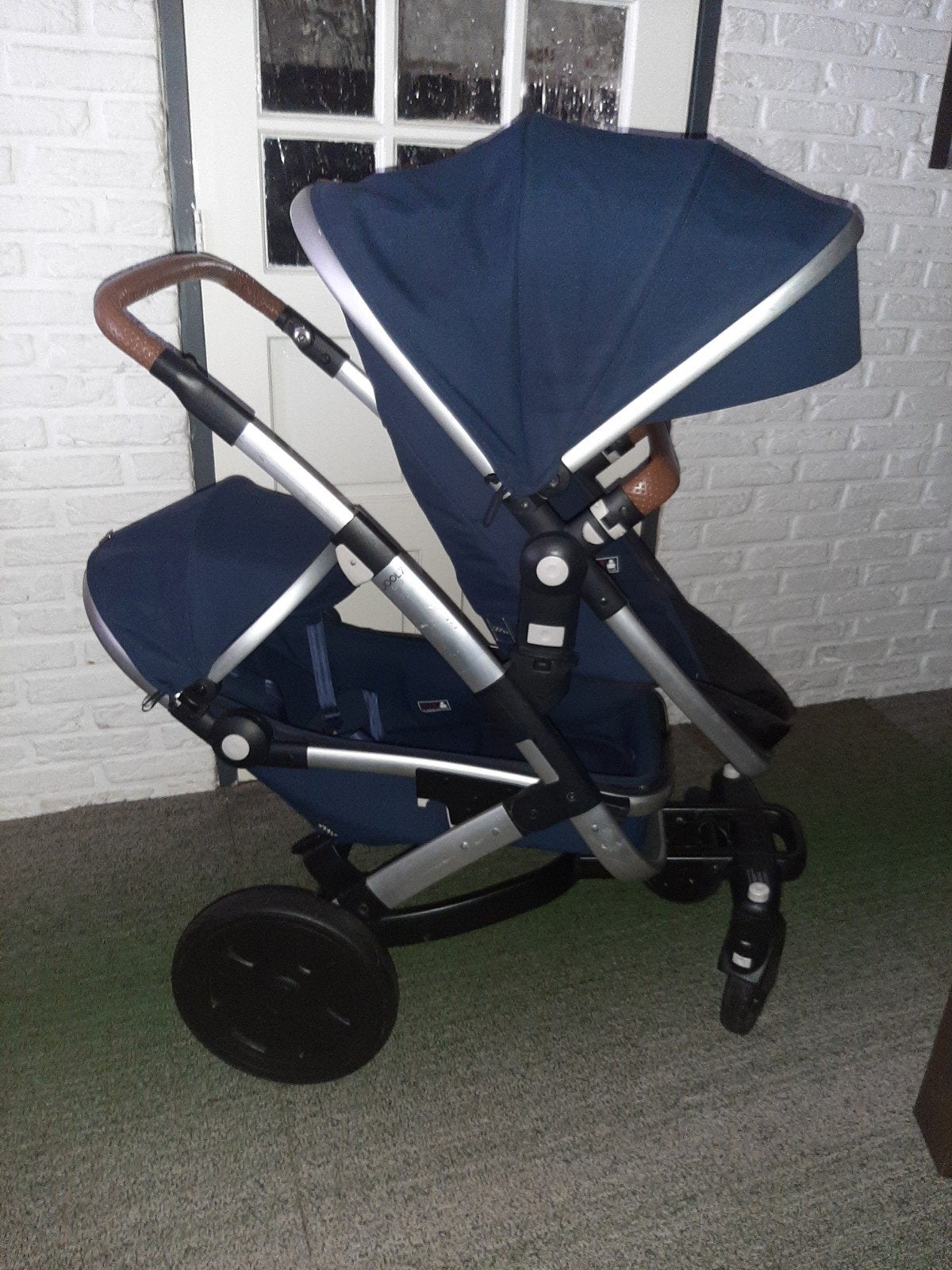 Joolz geo2 Tweeling Duo Mono, Kinderen en Baby's, Kinderwagens en Combinaties, Ophalen, Overige merken, Verstelbare duwstang