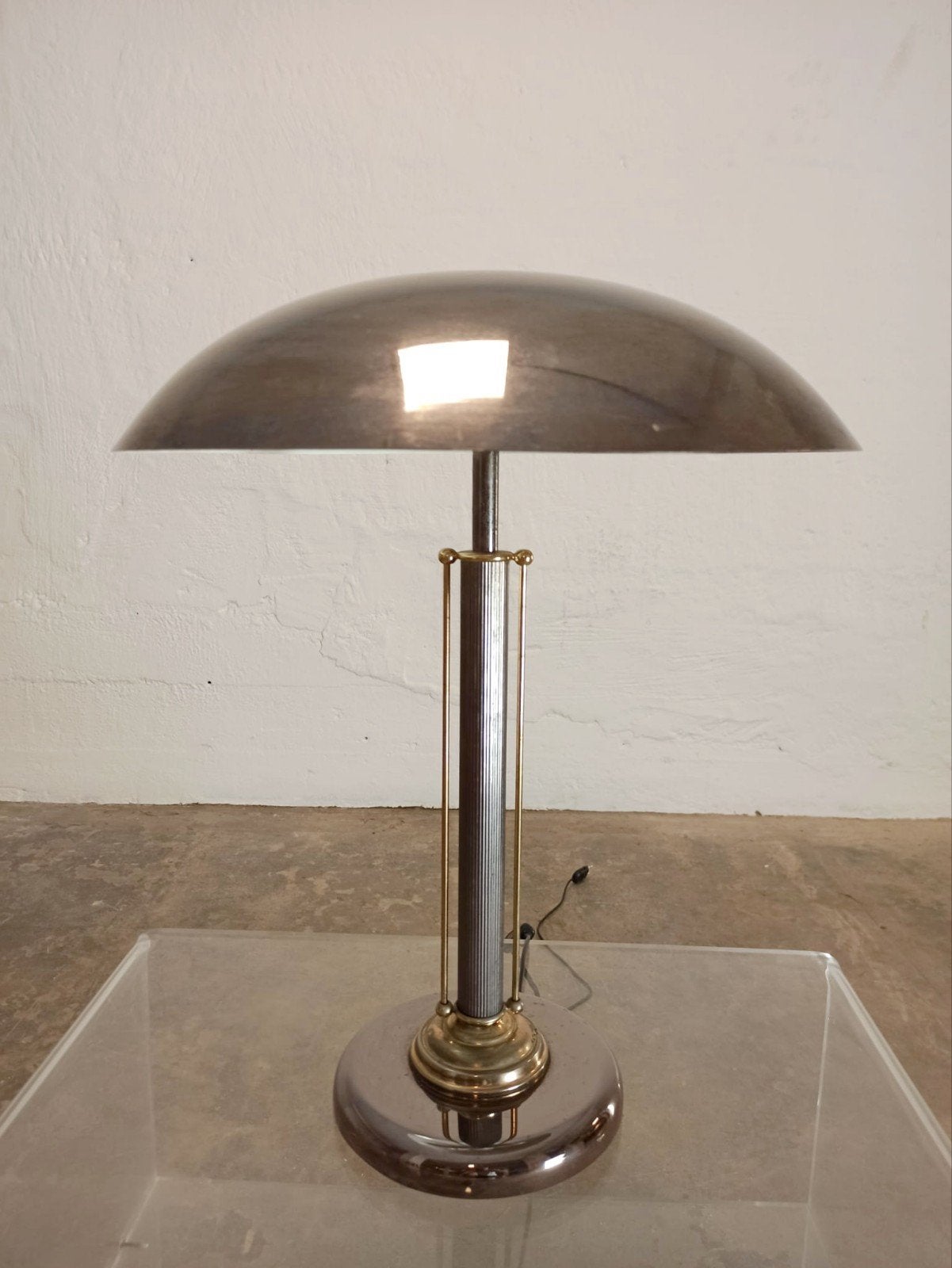 Vintage Massive mushroom lamp tafellamp, Ophalen, Tweedehands, Tweedehands, Tweedehands