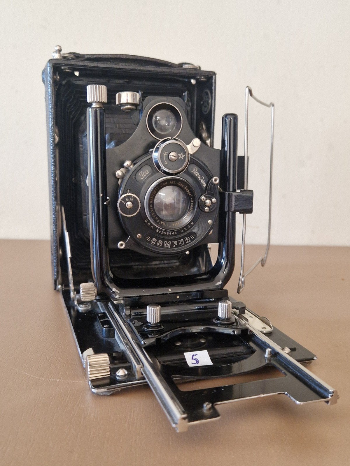 Antieke Ica Ideal Balgcamera Dresden Compur, Ophalen of Verzenden