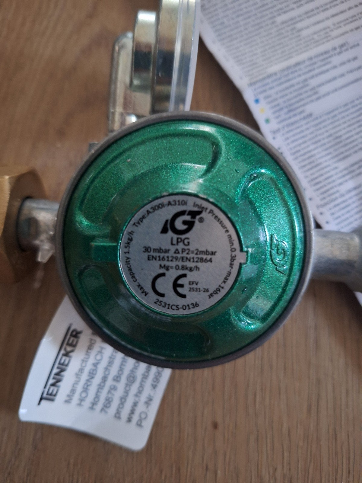 LPG Gasdrukregelaar met slang - Tenneker, Ophalen of Verzenden, Nieuw, Tenneker